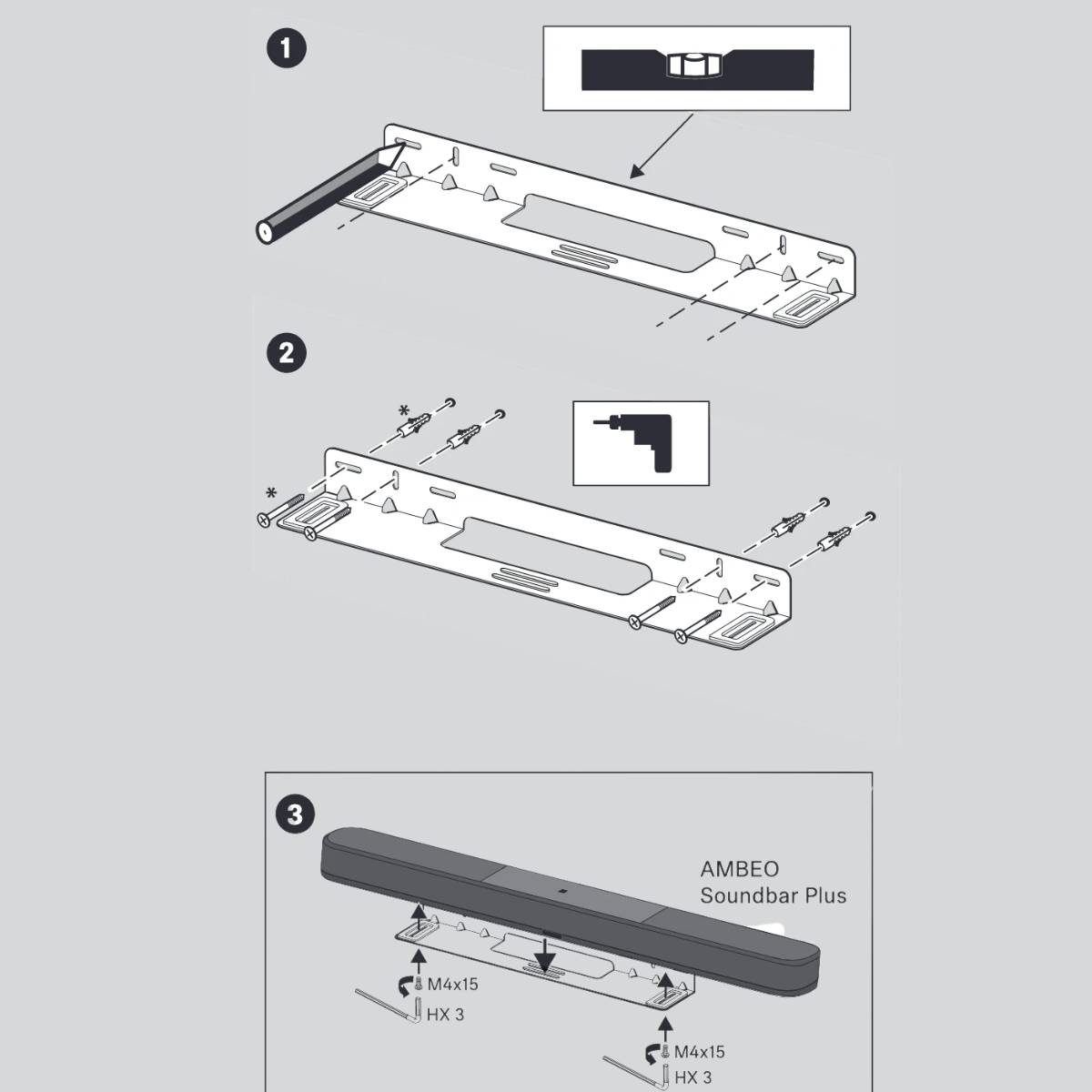 Sennheiser AMBEO Soundbar Plus Wall Mount
