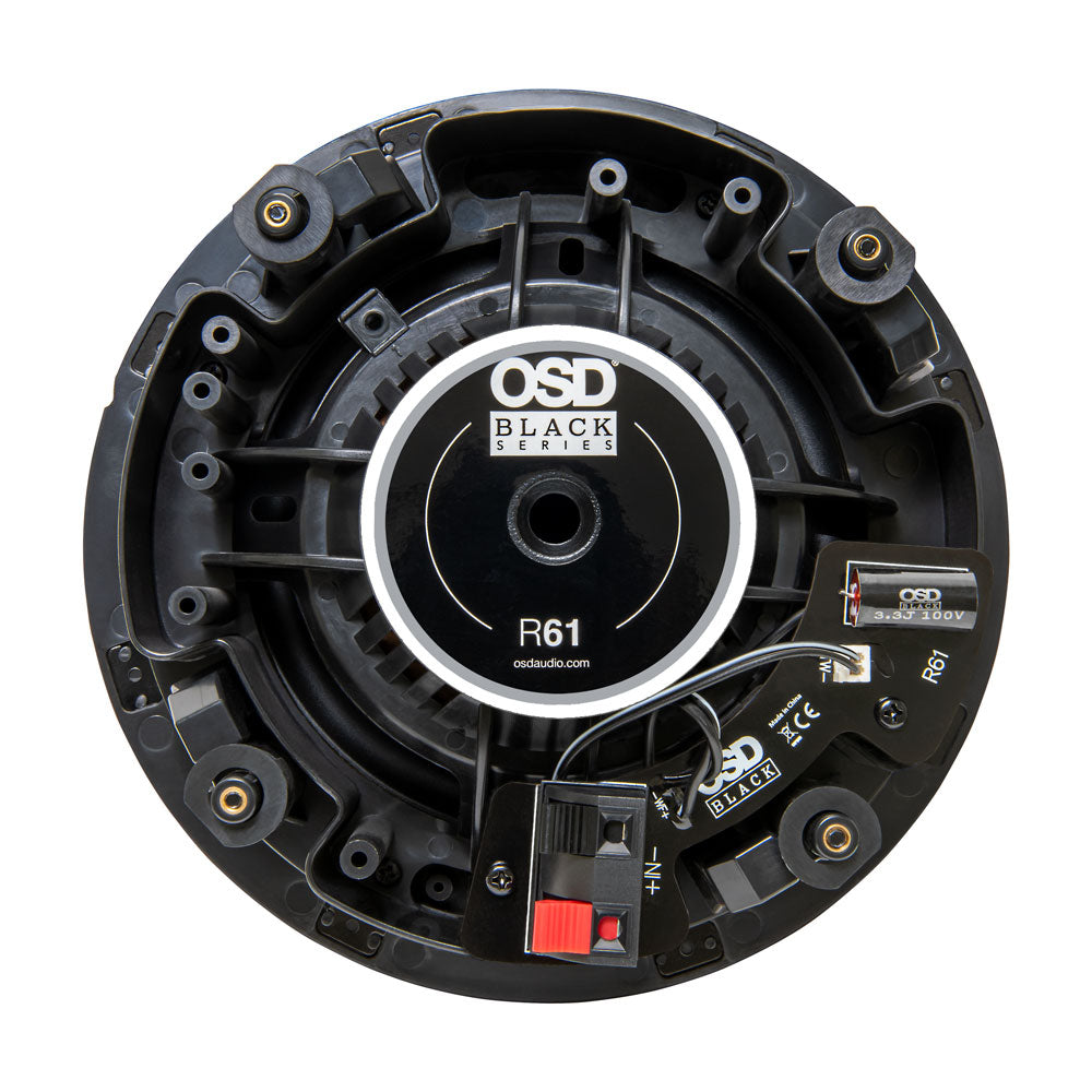 OSD Black R61 6.5” Bookshelf Speaker