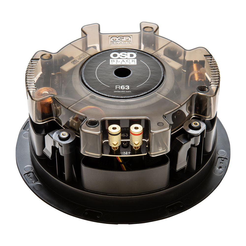 OSD Black R63 6.5” In-Ceiling 150W Speaker Pair