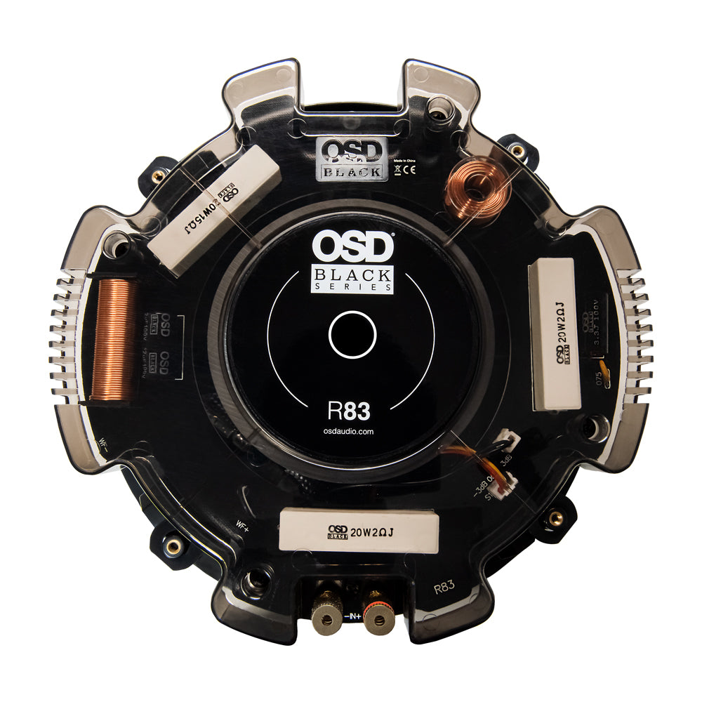 OSD Black R83A 8” Angled In-Ceiling Speaker