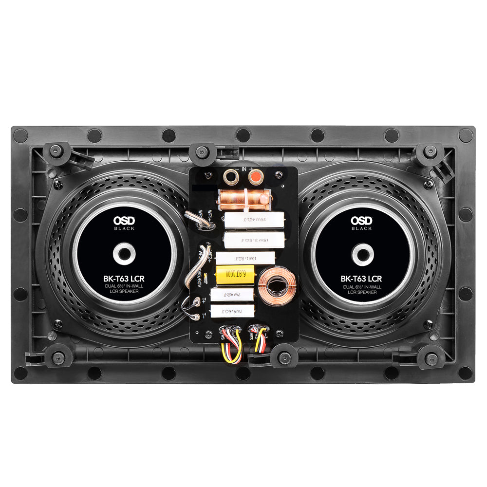 OSD Black T63 LCR Speaker for Home Theater