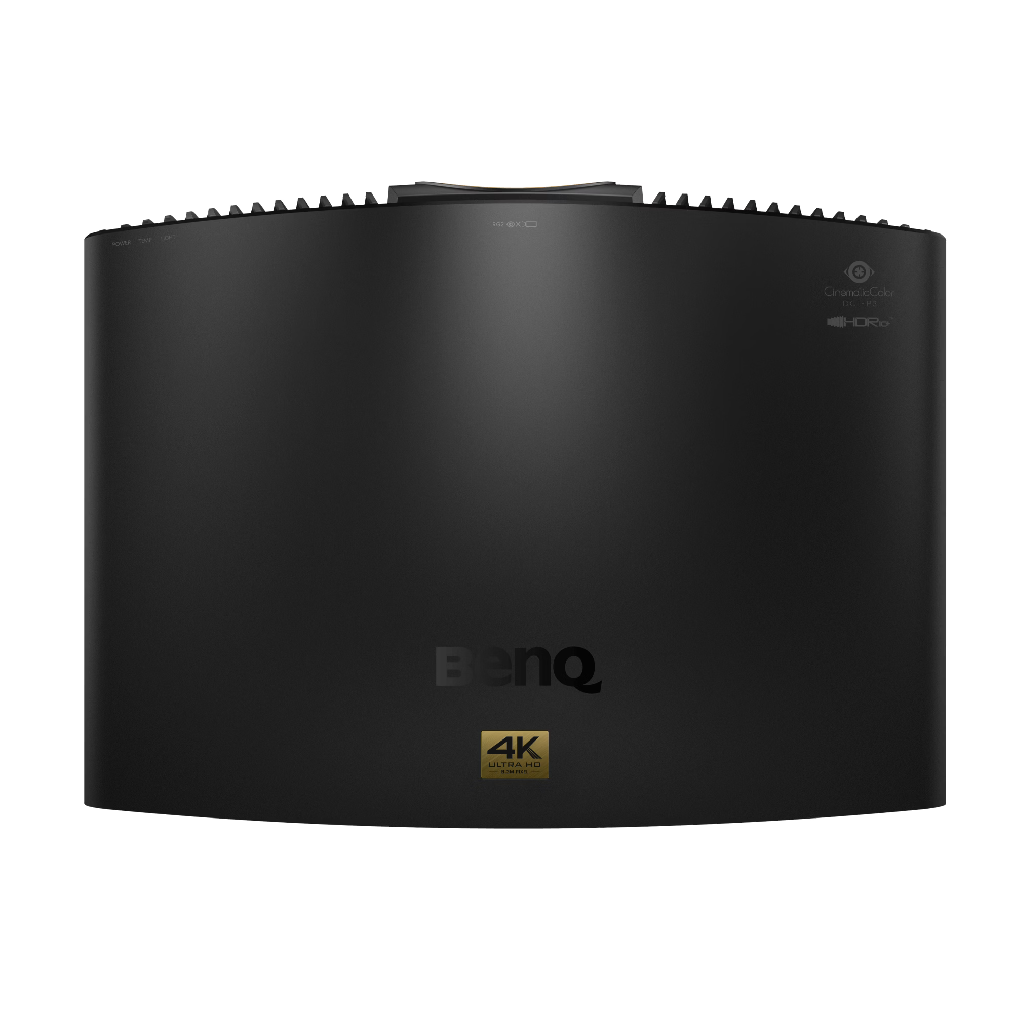 Black BenQ projector on a white background