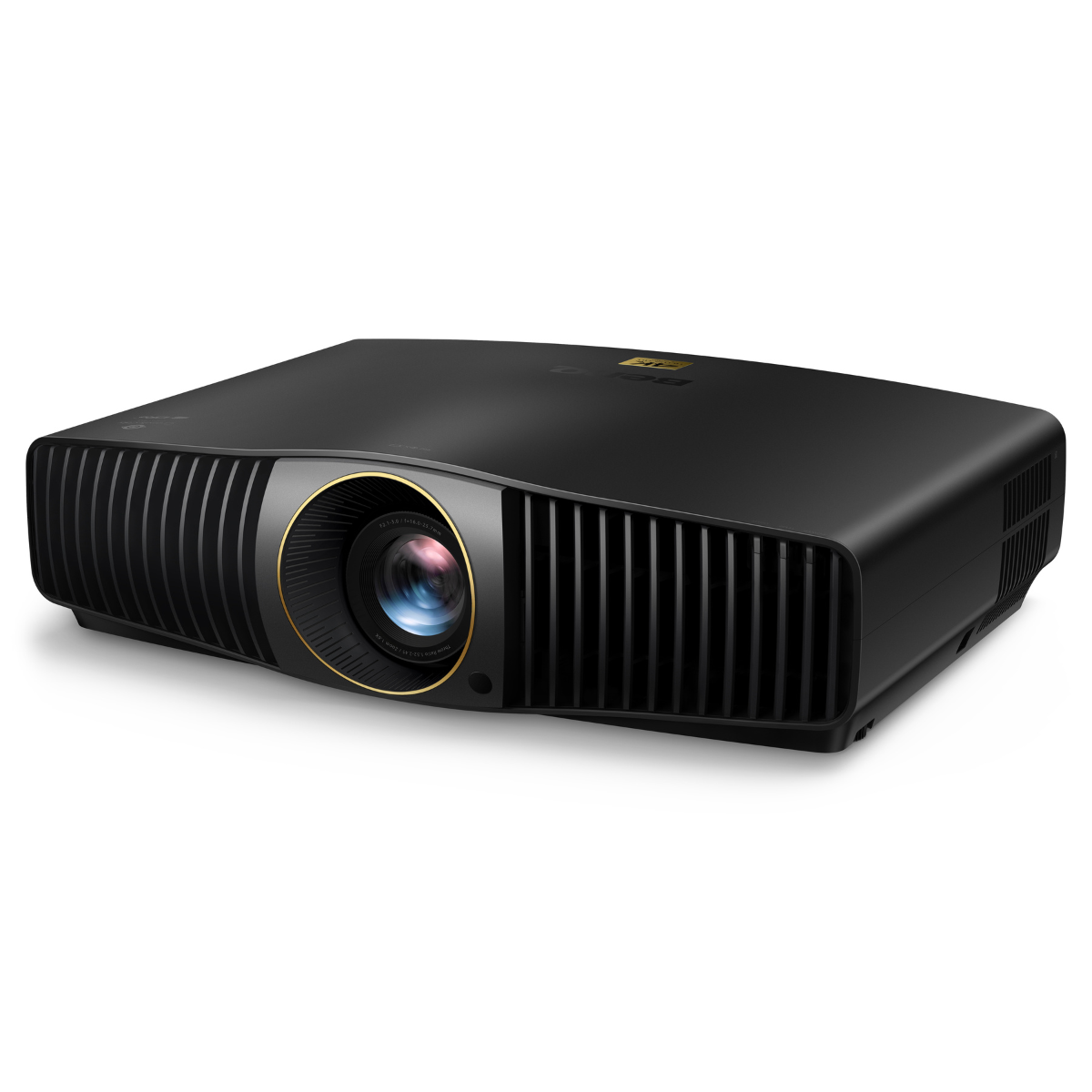 Black projector on a white background
