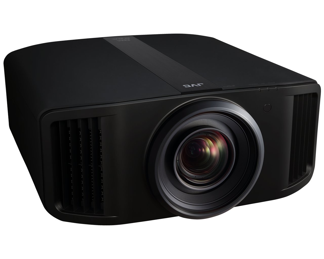 JVC projector side view logo on a white background