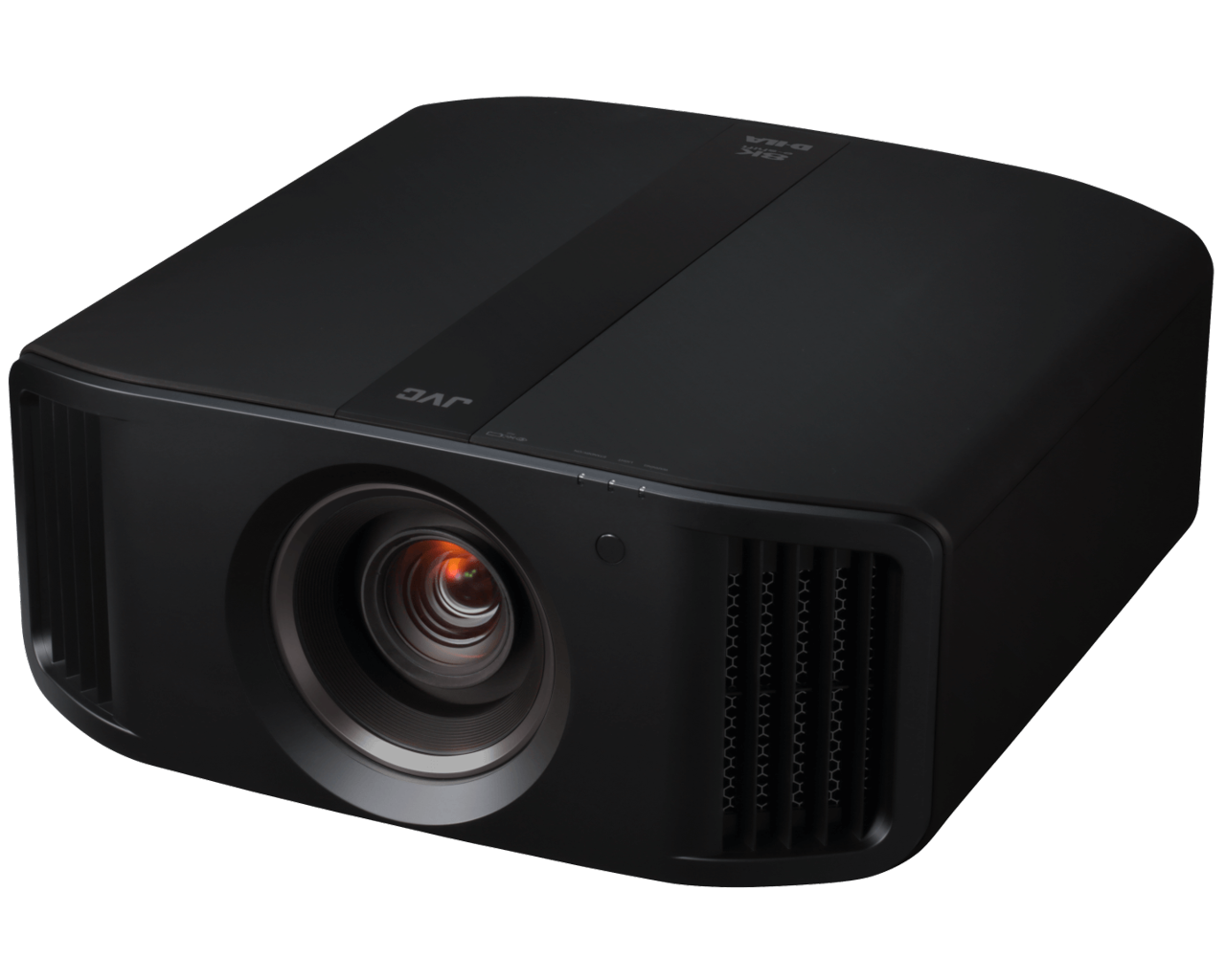 Black projector on a white background