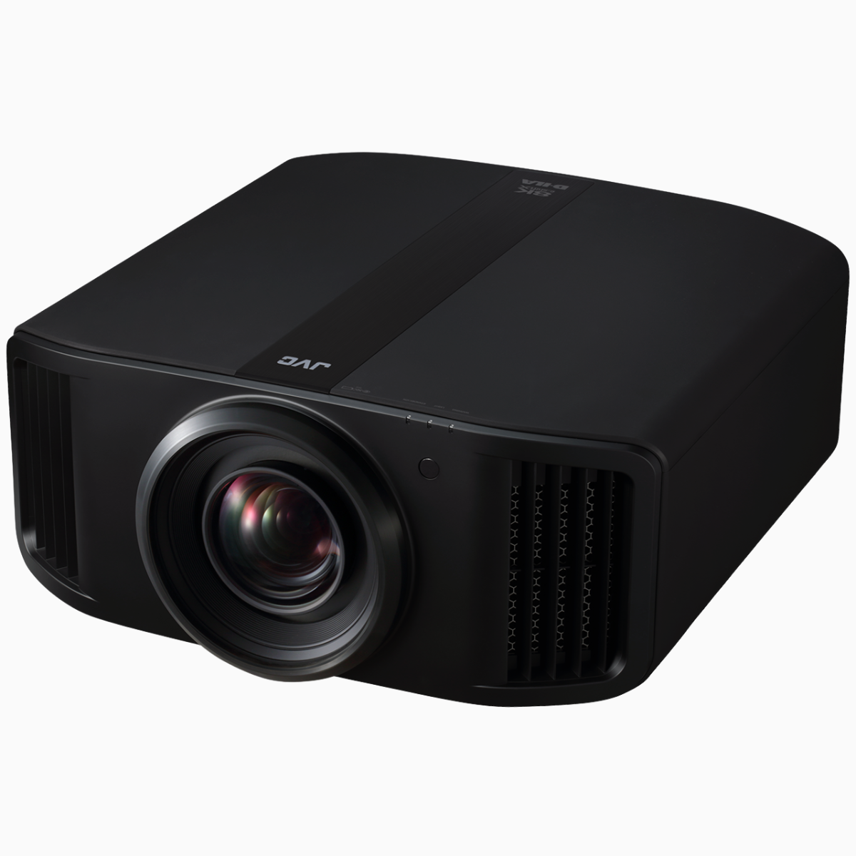 Black projector on a white background