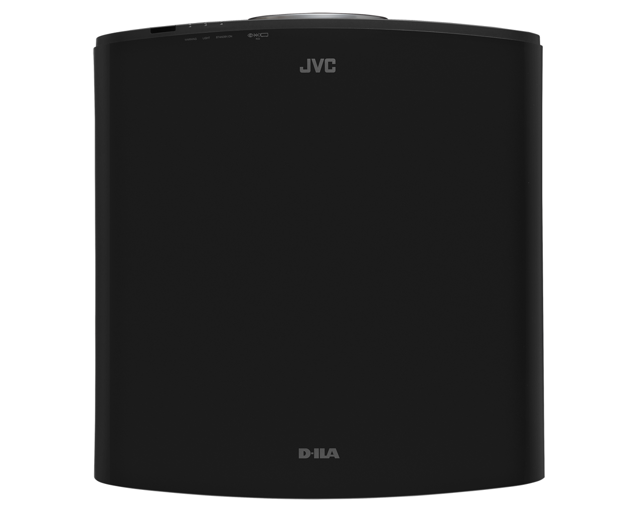 Black JVC speaker on a white background