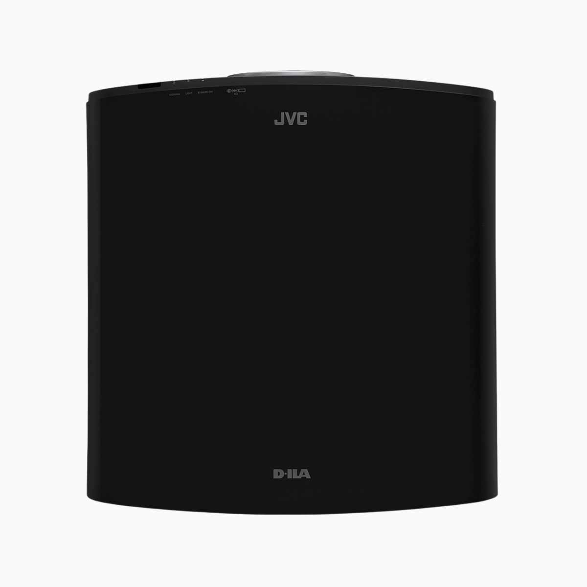 Black JVC speaker on a white background