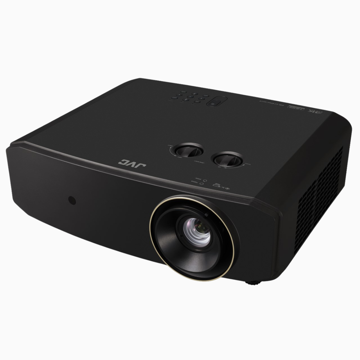 Black projector on a white background