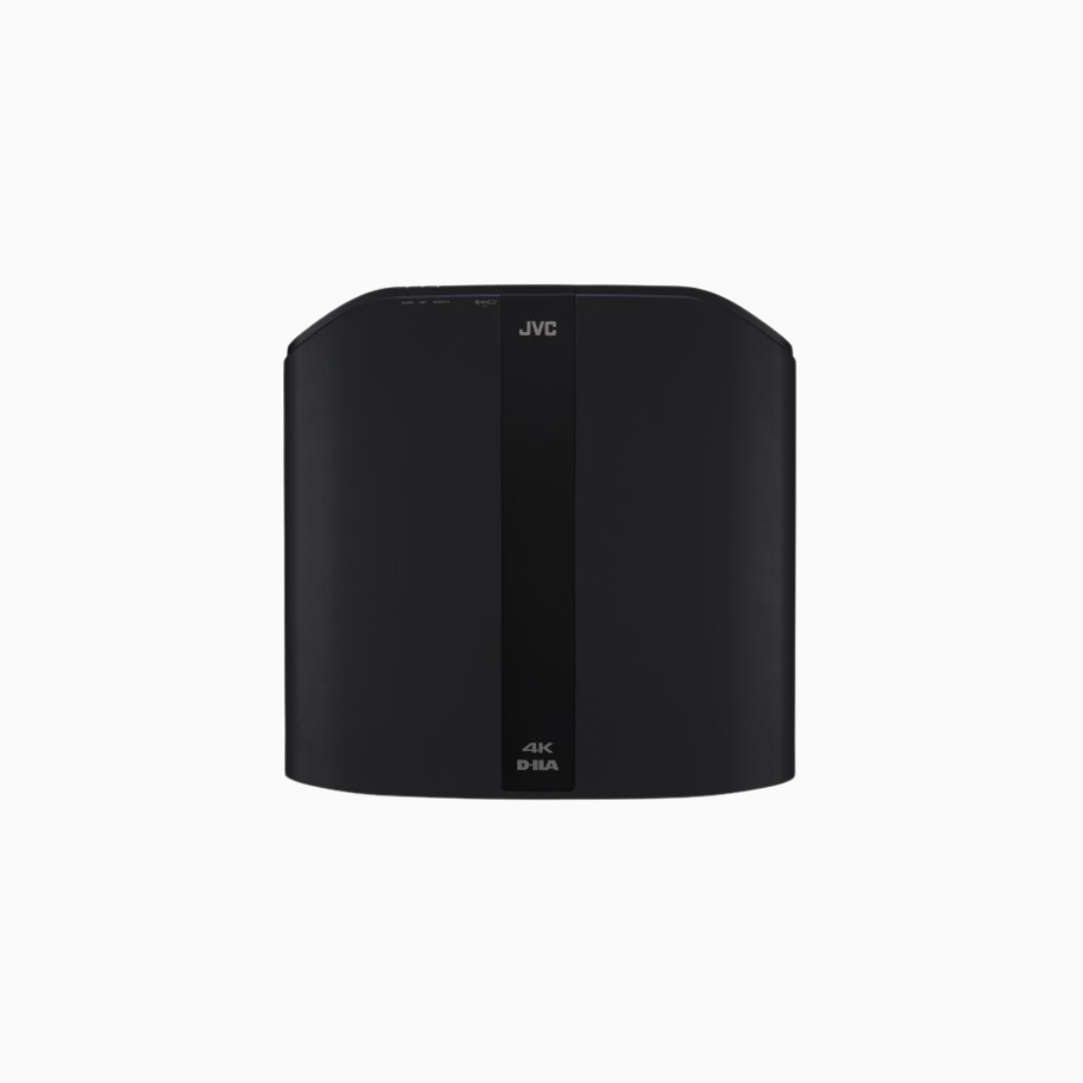 Black JVC speaker on a white background