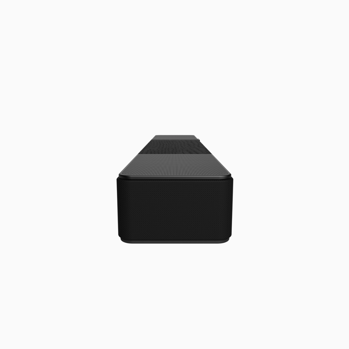 Black rectangular object on a white background