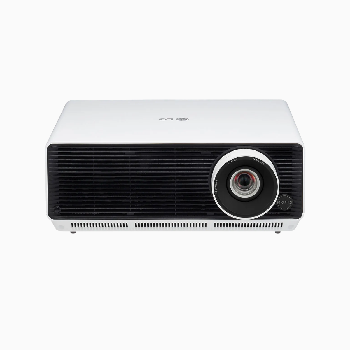 White and black projector on a white background