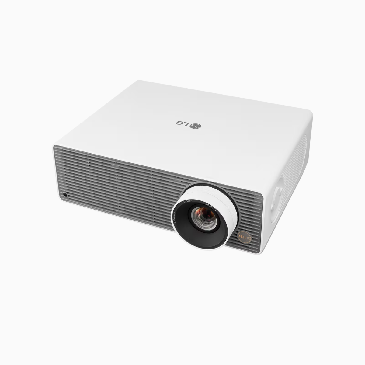 LG projector on a white background