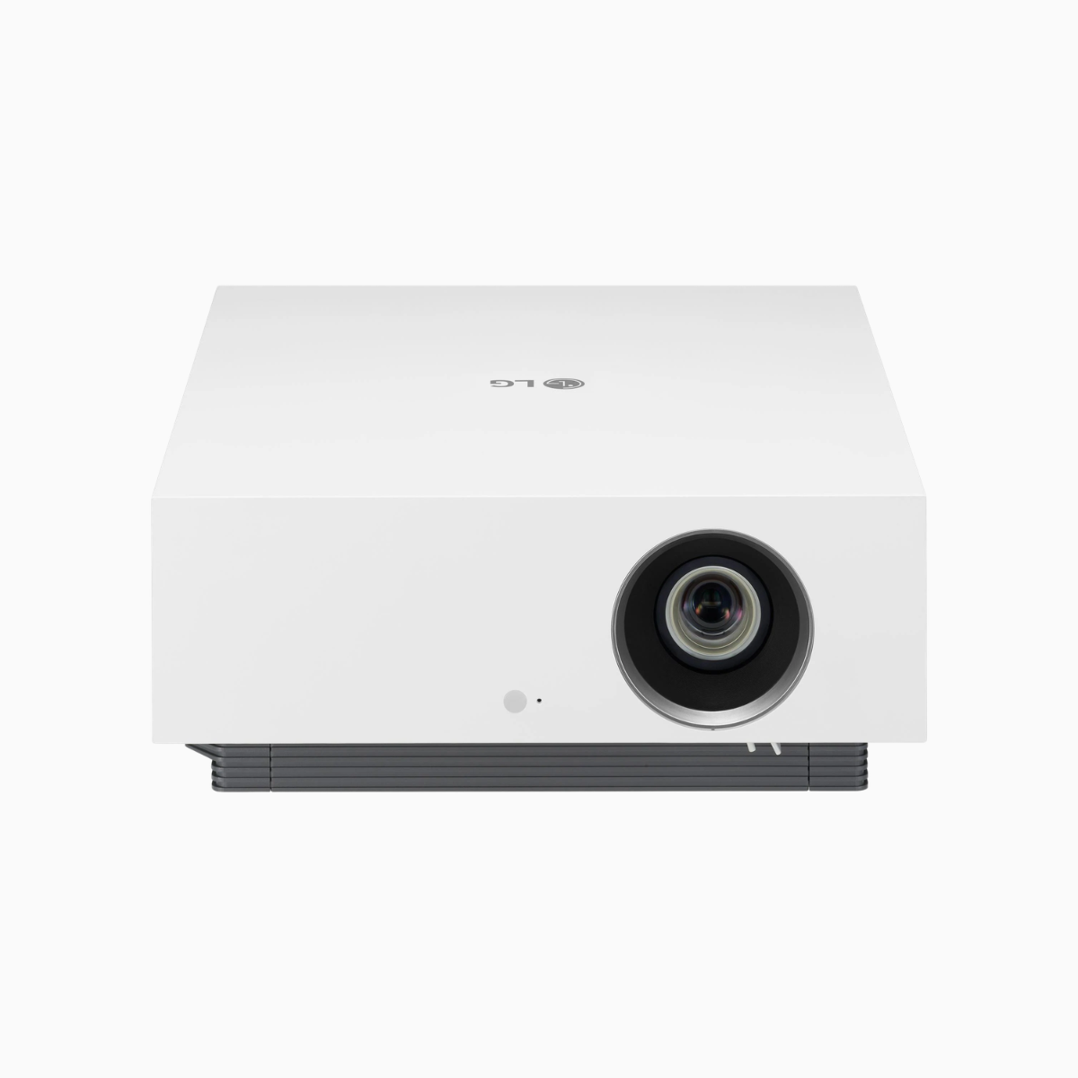 White LG projector on a white background