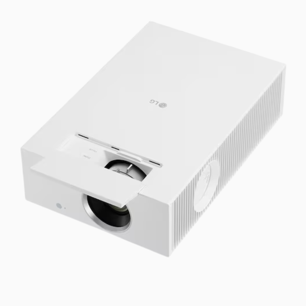 LG projector on a white background