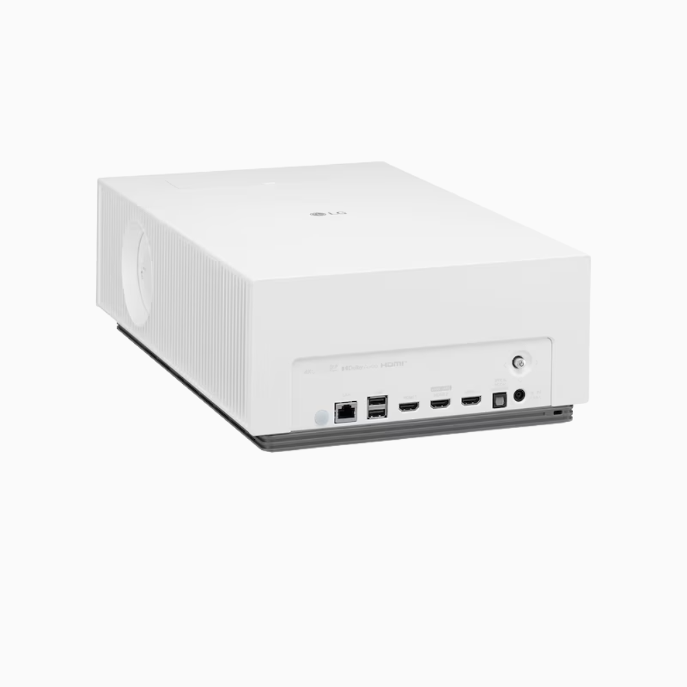 LG Projectors with ports on a white background