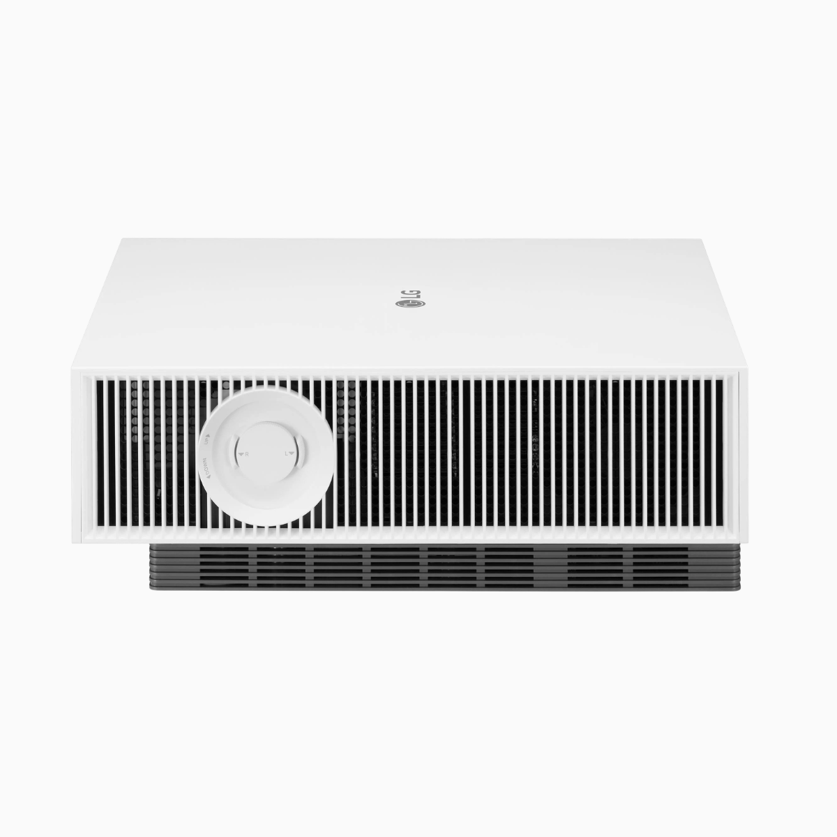 LG Projector on a white background
