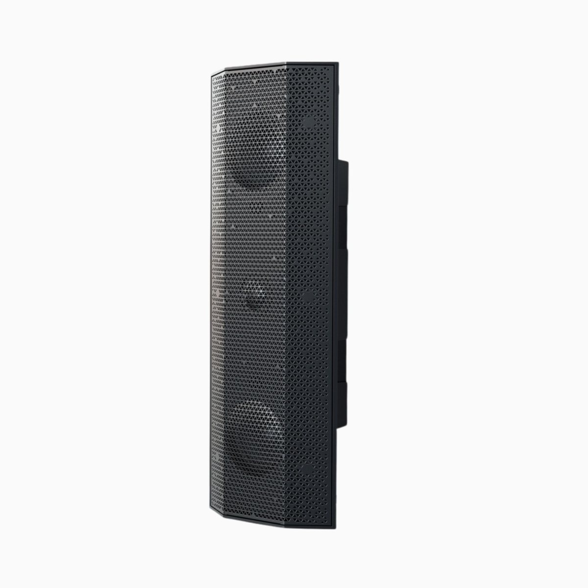 Black speaker on a white background