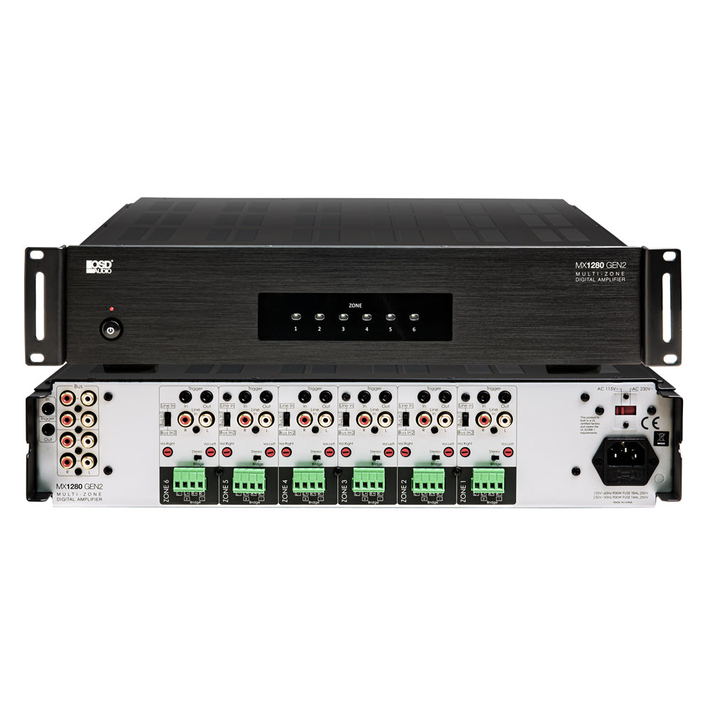 OSD MX1280 12-Channel Multi-Zone Power Amplifier