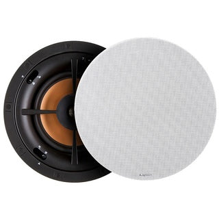 Ceiling speaker with grille removed on a white background