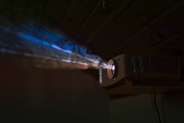 Projector Image showing on a black background