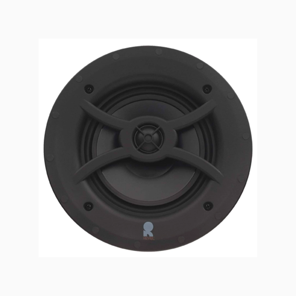 Black speaker on a white background