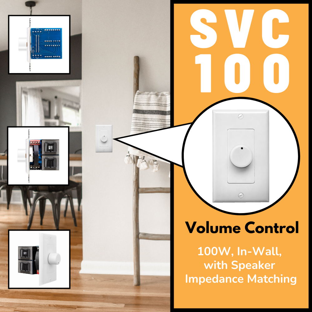 OSD SVC100 100W In-Wall Speaker Volume Control with Impedance Matching