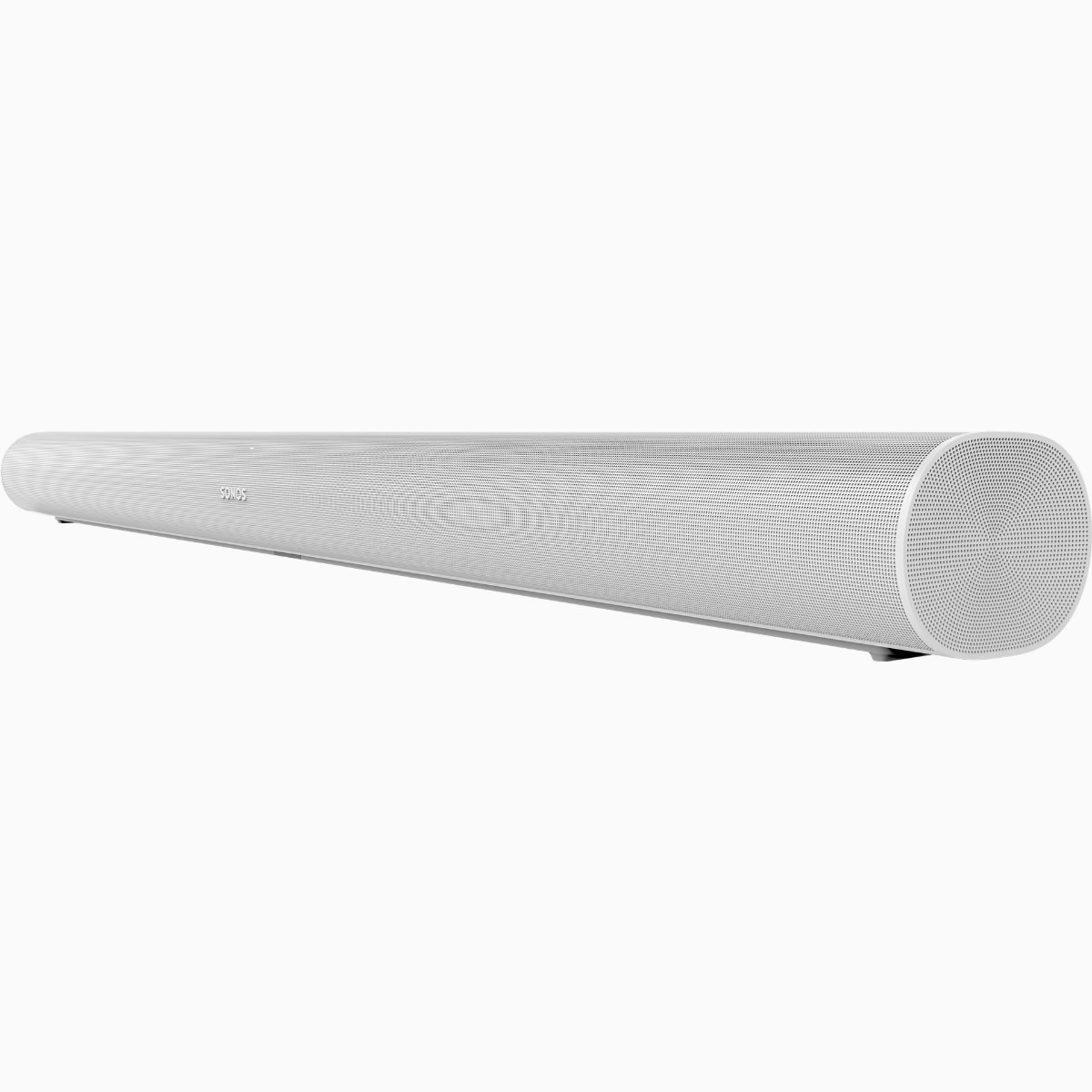 White soundbar on a white background