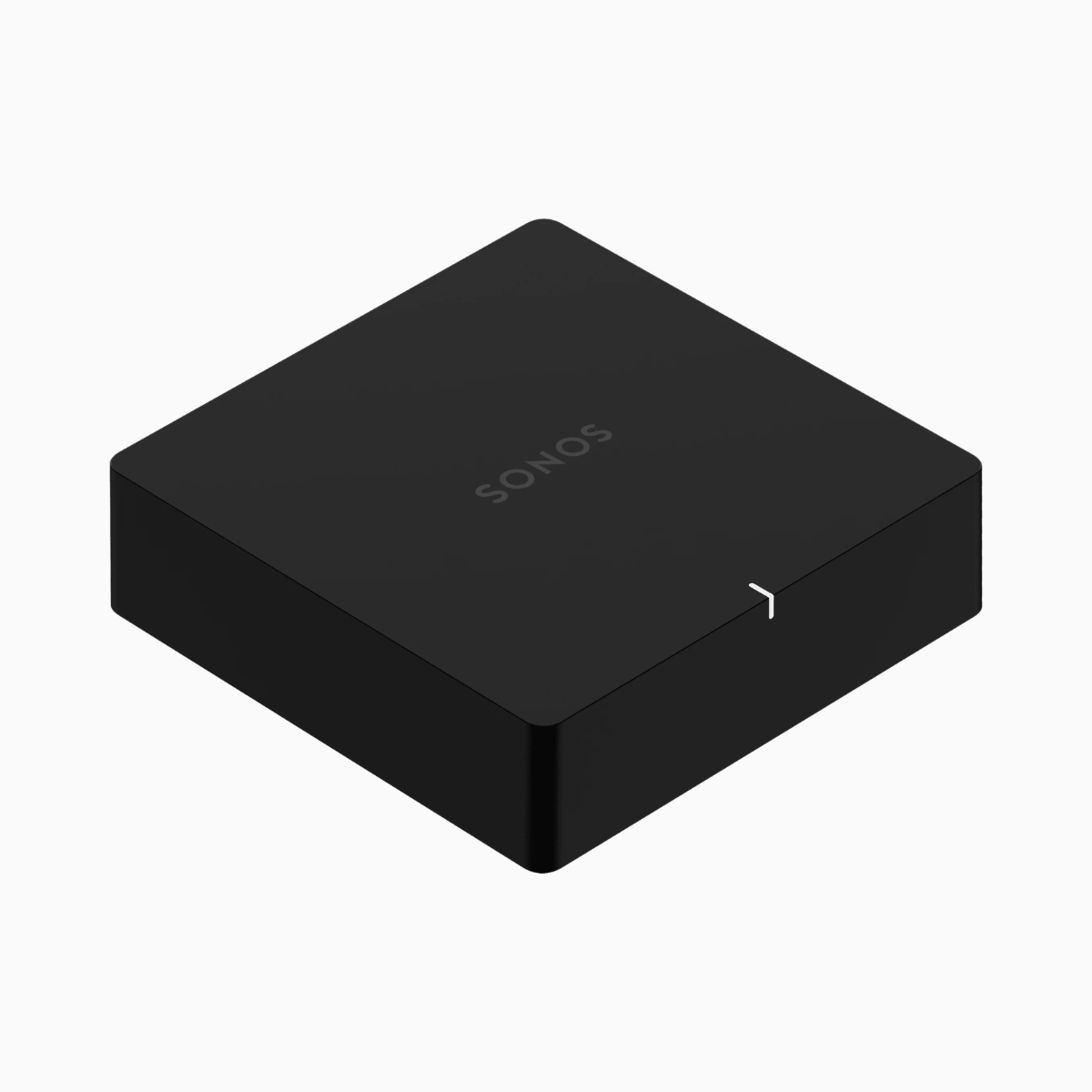 Black Sonos device on a white background