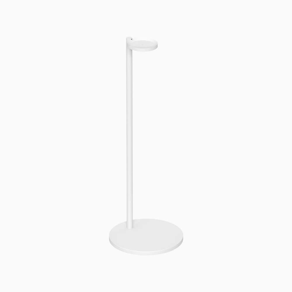 White standing stand on a white background