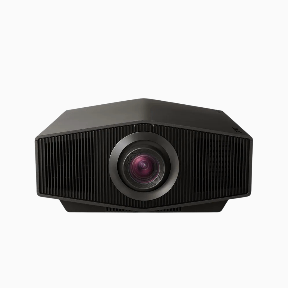 Black projector on a white background