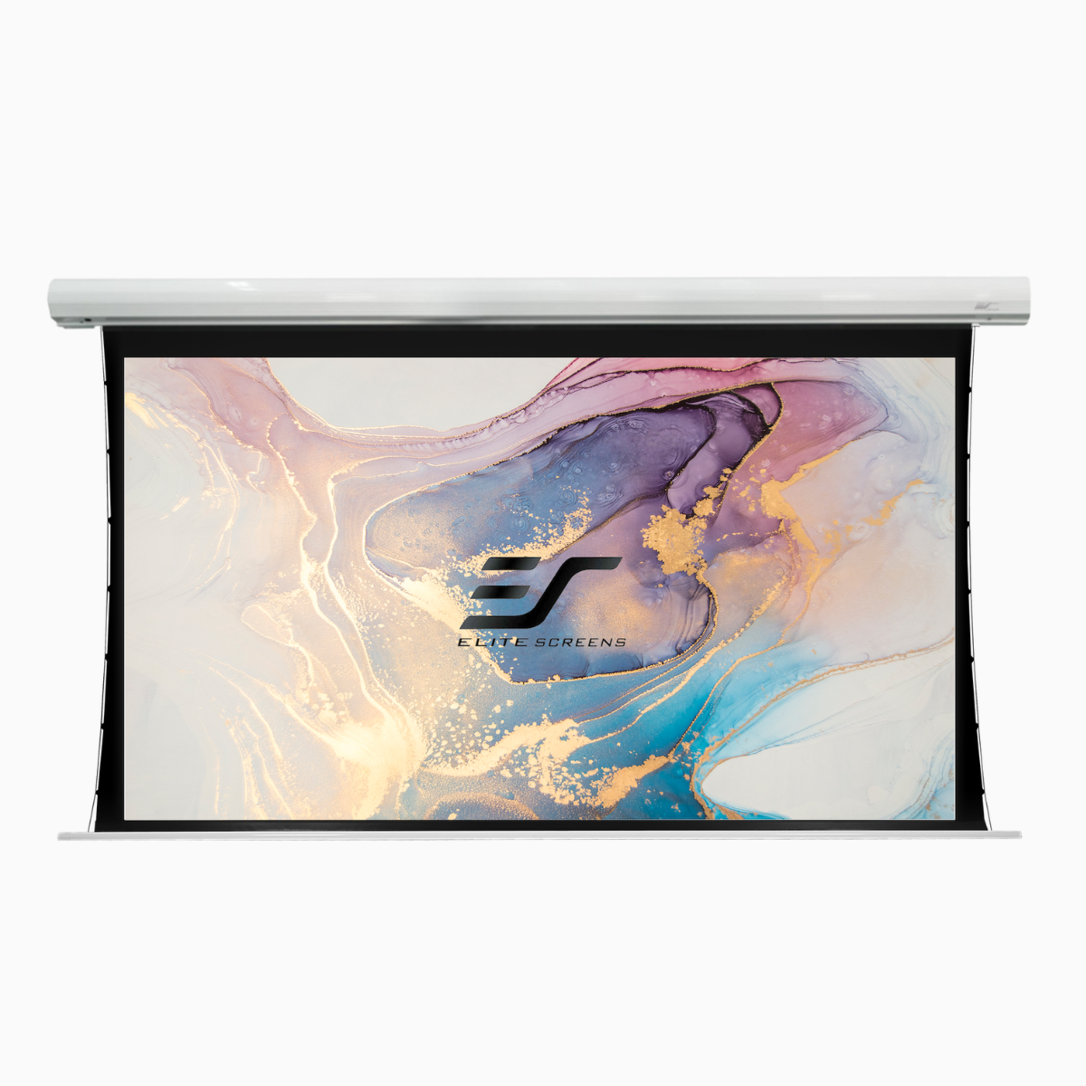 Elite Screens SKT84XHW-E12 Saker Tab-Tension Electric Projection Screen