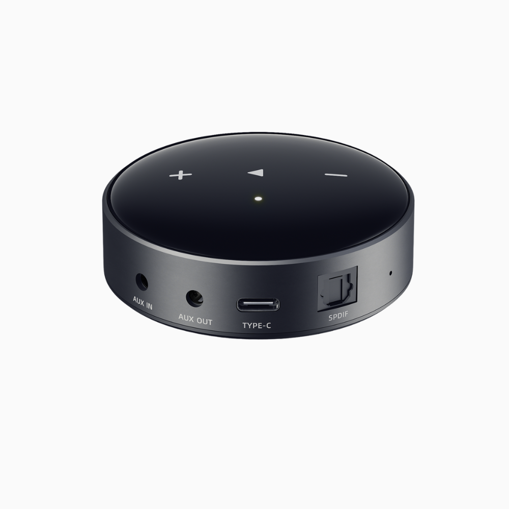 WiiM Streamers with buttons on a white background