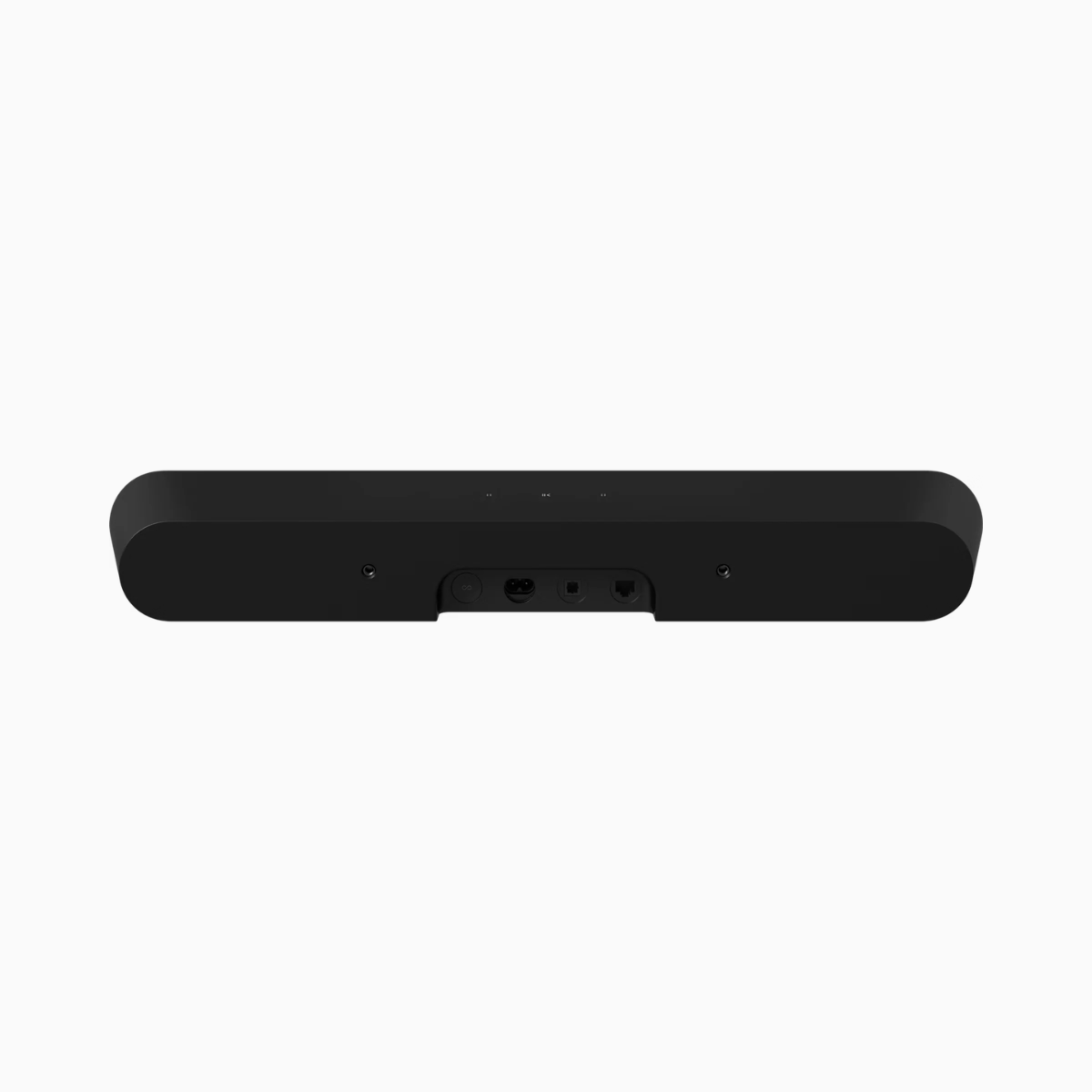 Sonos-ray-soundbarbackview on a white background
