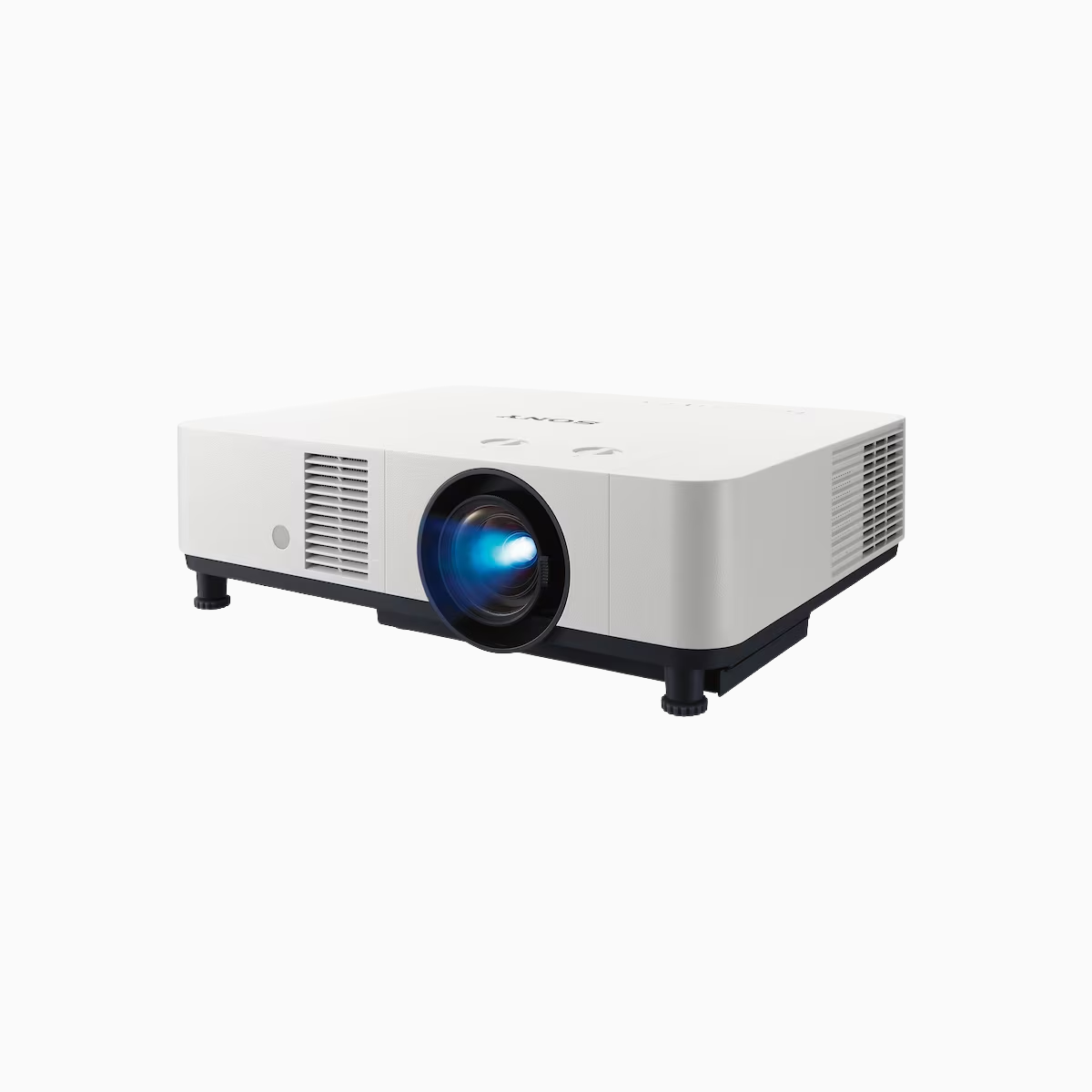 White projector on a white background