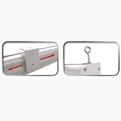 Elite Screens SKT84XHW-E12 Saker Tab-Tension Electric Projection Screen