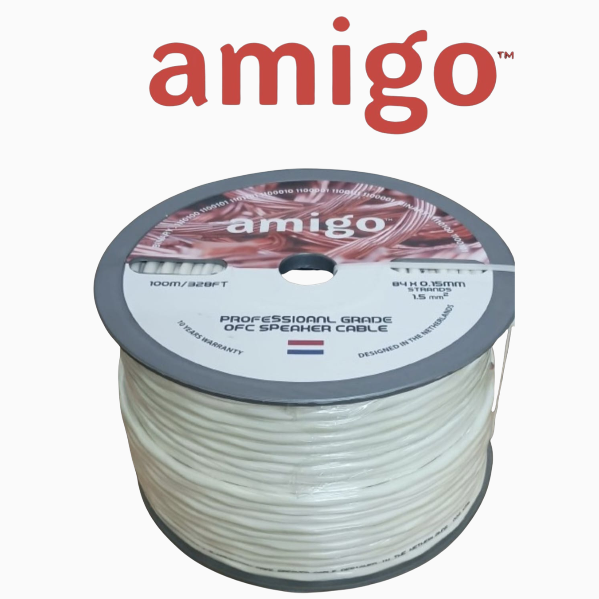 Amigo Professional Grade 1.5mm² OFC Speaker Cable