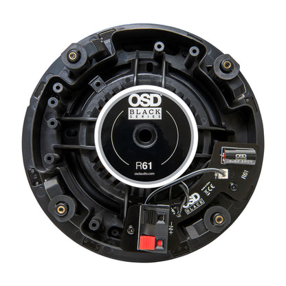 OSD Black R61 6.5” Bookshelf Speaker