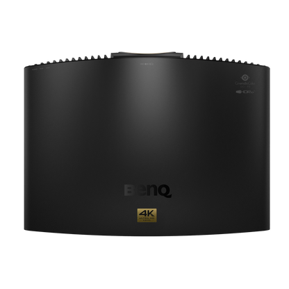 Black BenQ projector on a white background
