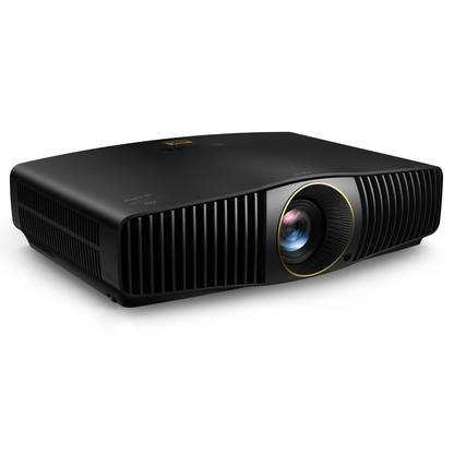 Black projector on a white background