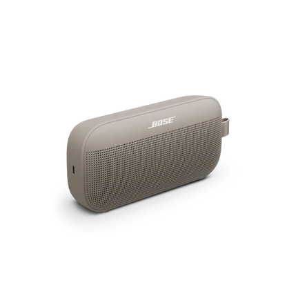 Bose portable speaker on a white background