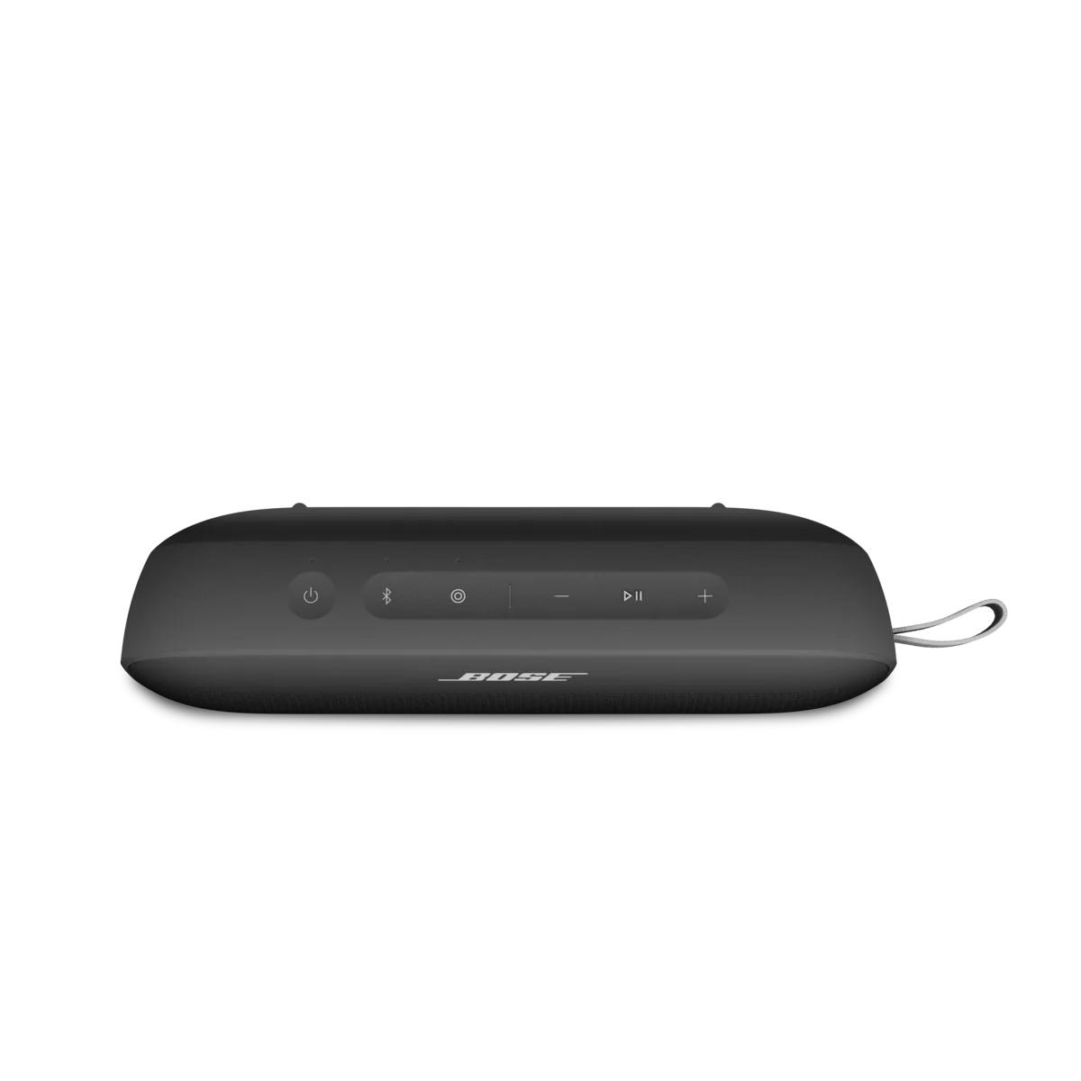 Black speaker on a white background