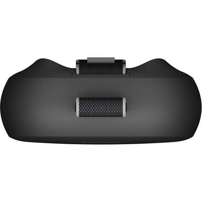 Black protective case with straps on a white background