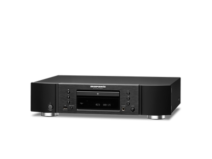 Black Marantz audio component on a white background