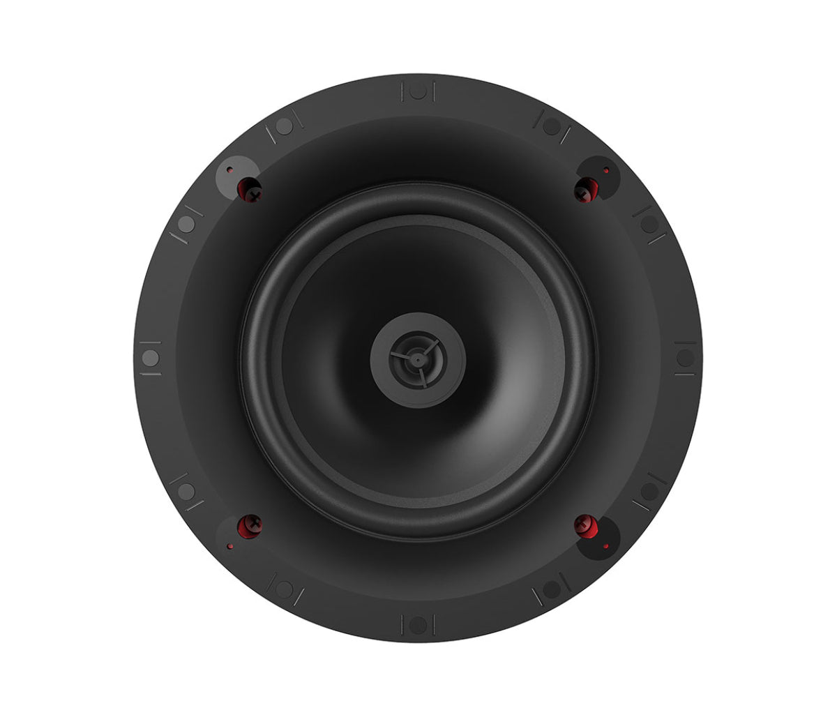 Black speaker on a white background