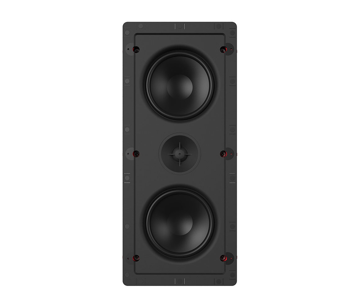 Black speaker on a white background