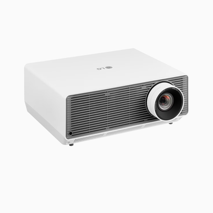 LG Projector on a white background
