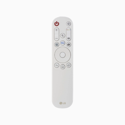 LG Projector Remote control with multiple buttons on a white background