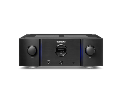 Marantz audio amplifier on a white background