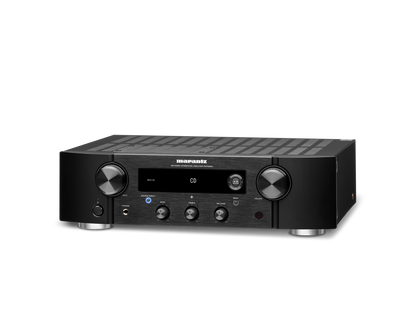 Marantz audio amplifier on a white background